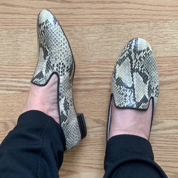 Like new Sam Edelman snake print Leather loafers - Picture 8 of 15